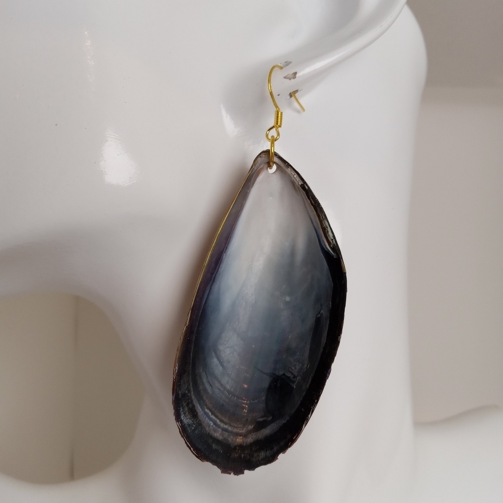 Genuine Mussel Shell Earrings